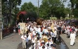 Tłum wiernych witał obraz jasnogórski w Gołyminie