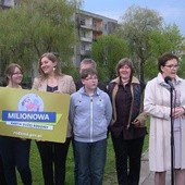 Premier Ewa Kopacz i minister pracy Władysław Kosiniak-Kamysz na spotkaniu w Ciechanowie