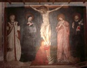 Włochy Tolentino 23 06 2025
Bazylika Świętego Mikołaja, San Nicola w Tolentino. Wnętrze kościoła.  Wielka kaplica pw.św. Mikołaja bogato ozdobiona freskami.Ukrzyżowanie
FOTO:HENRYK PRZONDZIONO /FOTO GOŚĆ