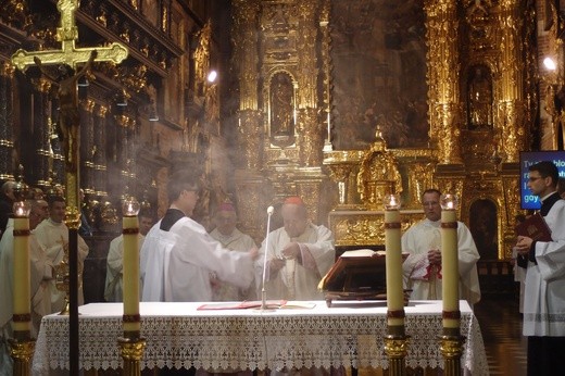 Poświęcenie ołtarza w kościele Bożego Ciała