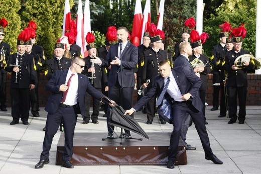 Prezydent Andrzej Duda na Placu Krakowskim