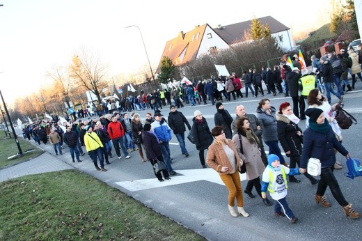 Blokada drogi w Gliwicach