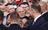 Prezydent Andrzej Duda na Placu Krakowskim