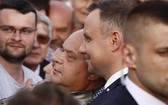 Prezydent Andrzej Duda na Placu Krakowskim