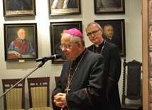 Bp Roman Marcinkowski przyjął życzenia imieninowe od bp. Piotra Libery i przedstawicieli duchowieństwa