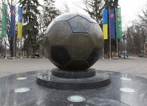 Pomnik piłki nożnej. W Charkowie