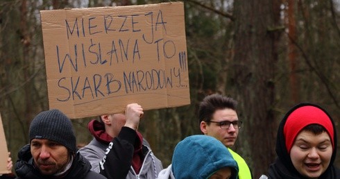 Protesty na Mierzei Wiślanej