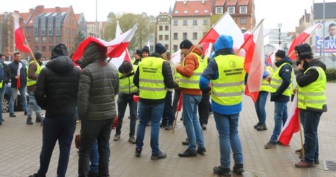 Pikieta rolników w Elblągu