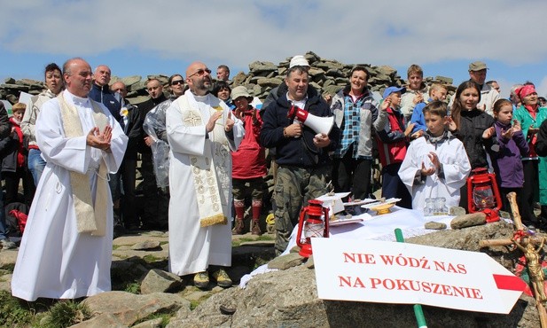 Msza podczas ewangelizacji na Babiej Górze