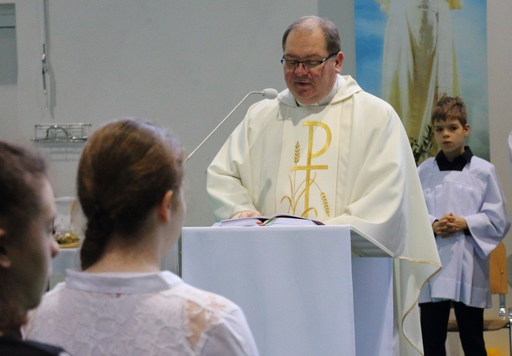 Poświęcenie budynków w ZS Katolickich w Malborku