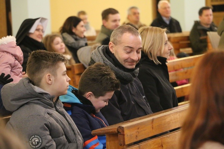 Płock. Spotkanie Wojowników Maryi z bp. Szymonem