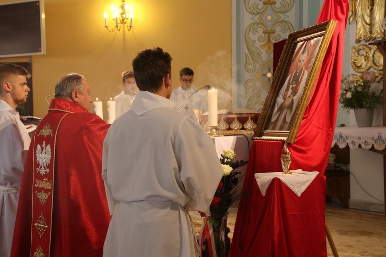 Relikwie bł. ks. Jerzego w parafii św. Józefa w Płocku