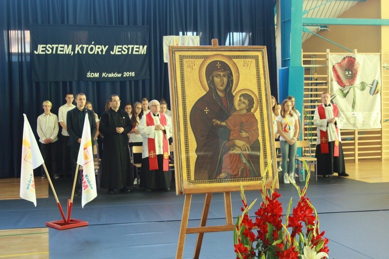 Znaki ŚDM w Makowie Mazowieckim