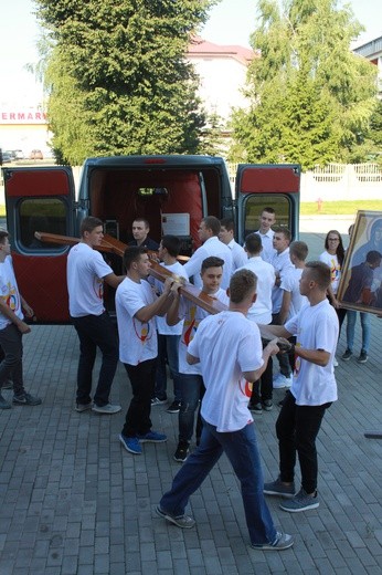 Znaki ŚDM w Makowie Mazowieckim