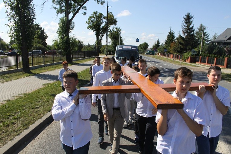Znaki ŚDM w Makowie Mazowieckim