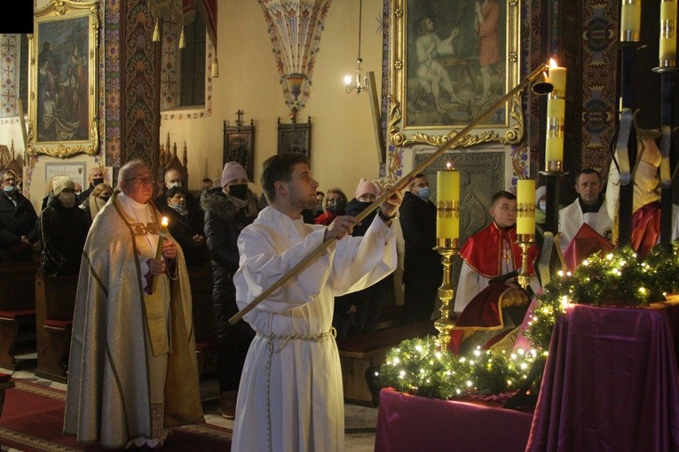 Ciechanów. Pasterka w farze