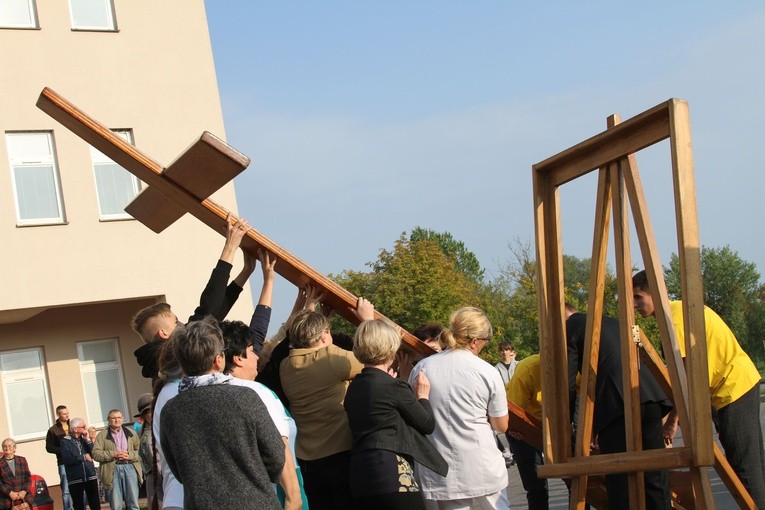 Znaki ŚDM w Płocku - szpital