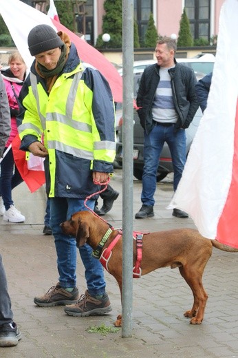 Pikieta rolników w Elblągu