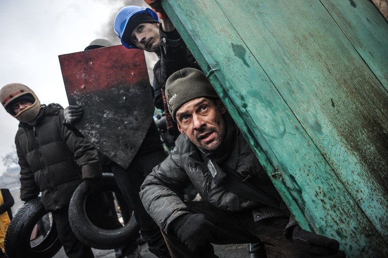 Majdan po ataku Berkutu - czwartek