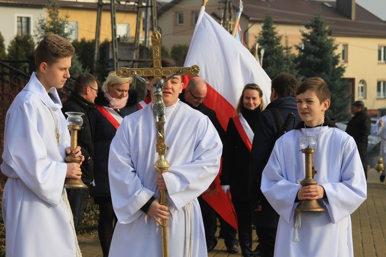 Symboliczny grób biskupów męczenników w Działdowie