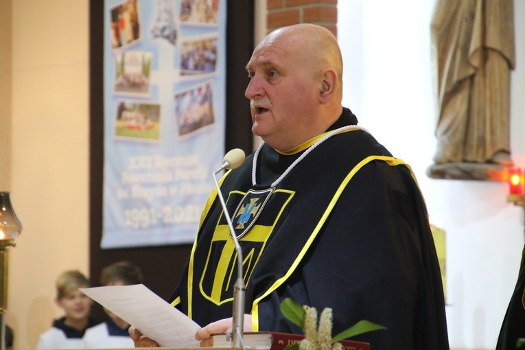 Płock. Rycerze św. Jana Pawła II w parafii Świętego Krzyża