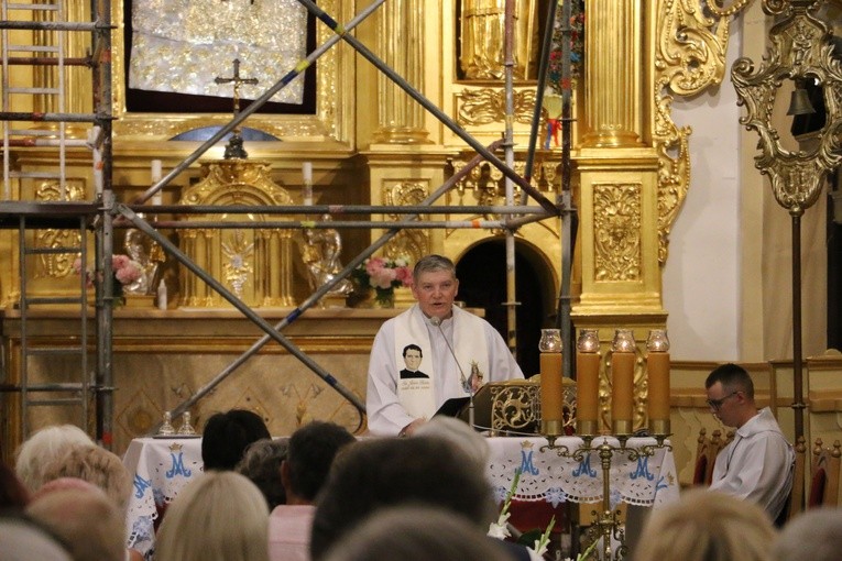 Czerwińsk n. Wisłą. Procesja w wigilię uroczystości Wniebowzięcia NMP