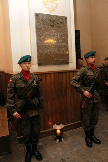 Warta honorowa w Makowie Mazowieckim