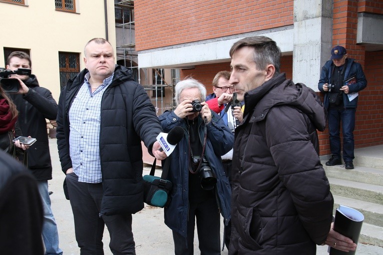 Konferencja prasowa w sanktuarium Bożego Miłosierdzia w Płocku