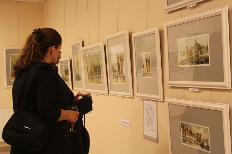 Wystawa trzech artystów w Opinogórze