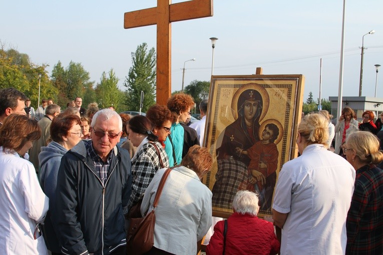 Znaki ŚDM w Płocku - szpital