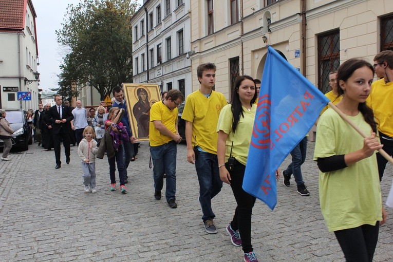 Znaki ŚDM w Płocku - Stary Rynek