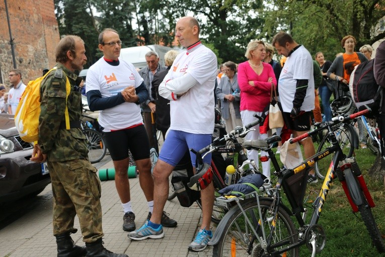 Początek pielgrzymki na Jasną Górę