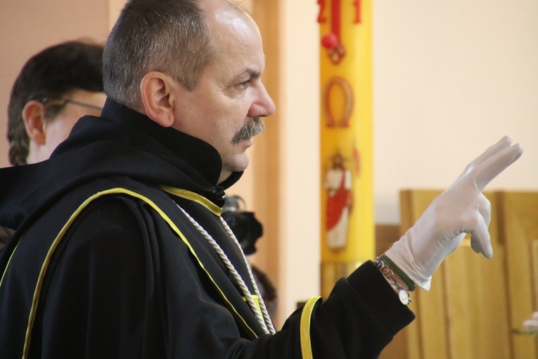 Płock. Rycerze św. Jana Pawła II w parafii Świętego Krzyża
