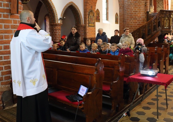 Symbole ŚDM - Parafia św. Jakuba, Tolkmicko