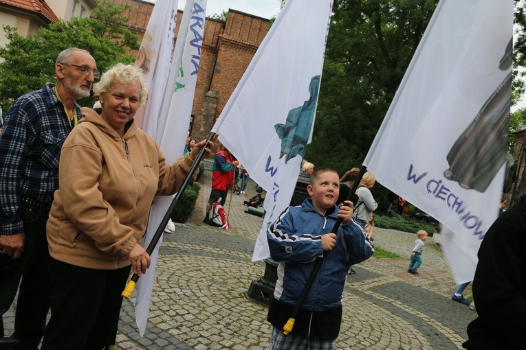 Początek pielgrzymki na Jasną Górę